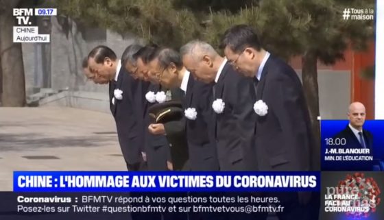 dérapage chine hommage bfm