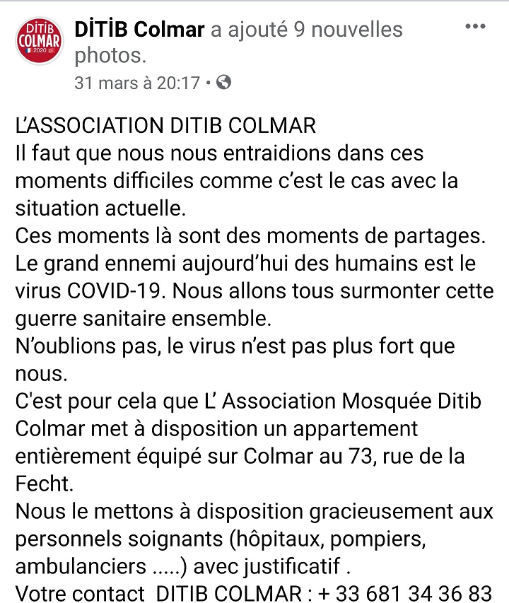 Colmar DITIB logement Turc