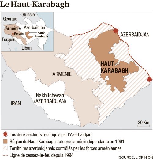 Le Haut Karabagh occupé par l'Arménie