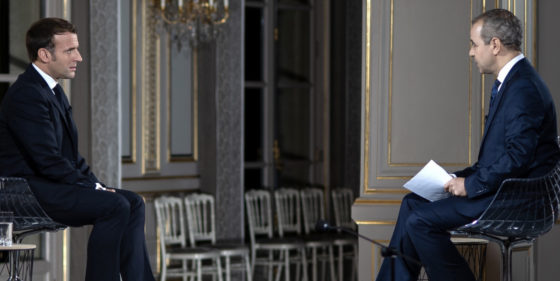 Macron sur Al Jazeera qatar