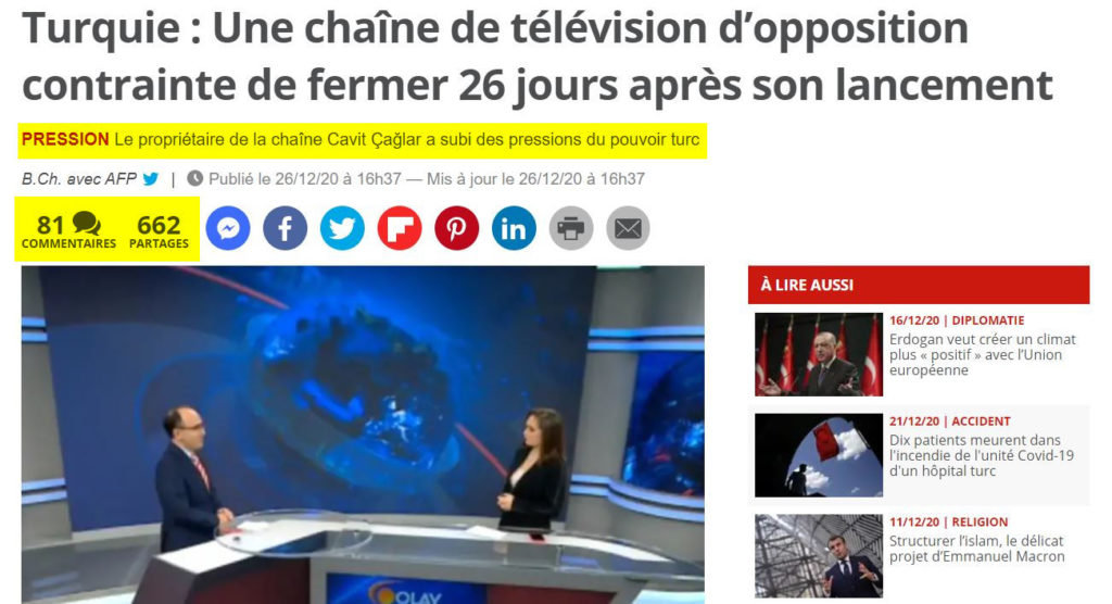 chaîne opposition Turquie