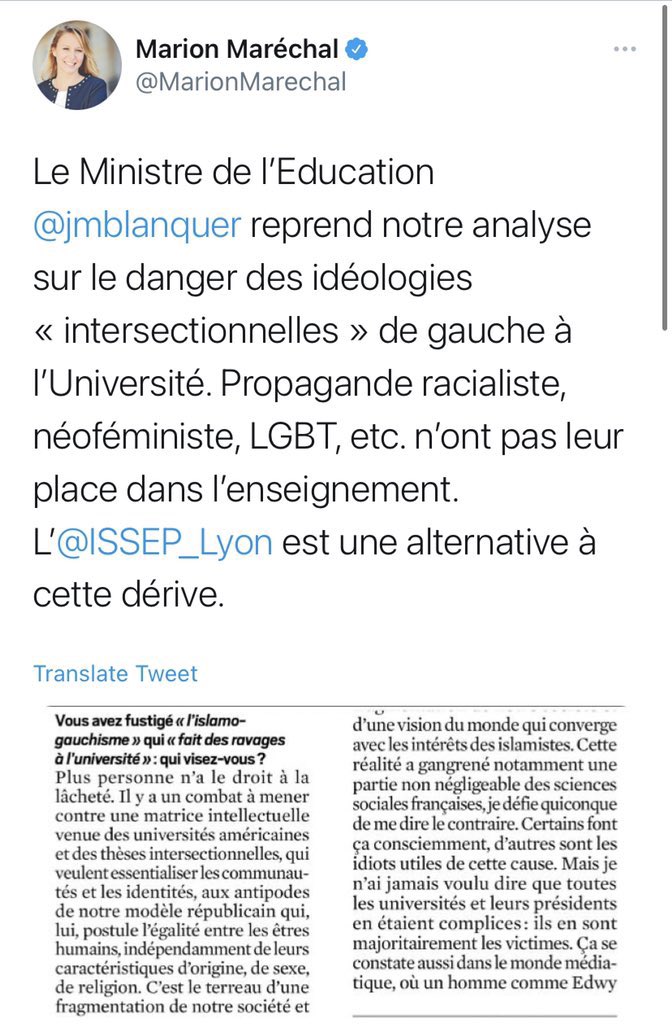 islamo-gauchisme universitaires