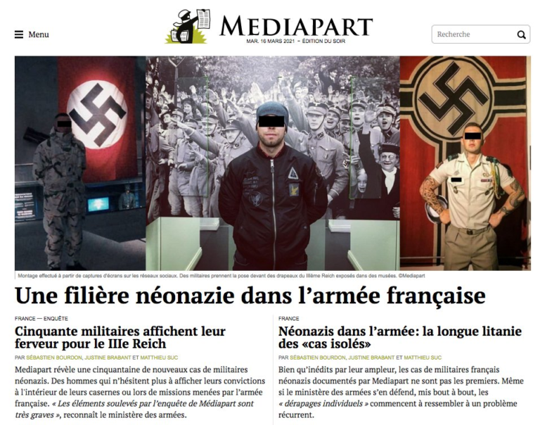 des néonazis dans l'armée française médiapart