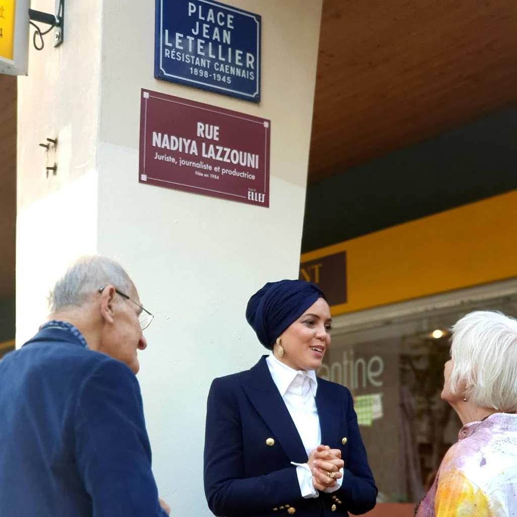 la rue nadiya lazzouni à Caen