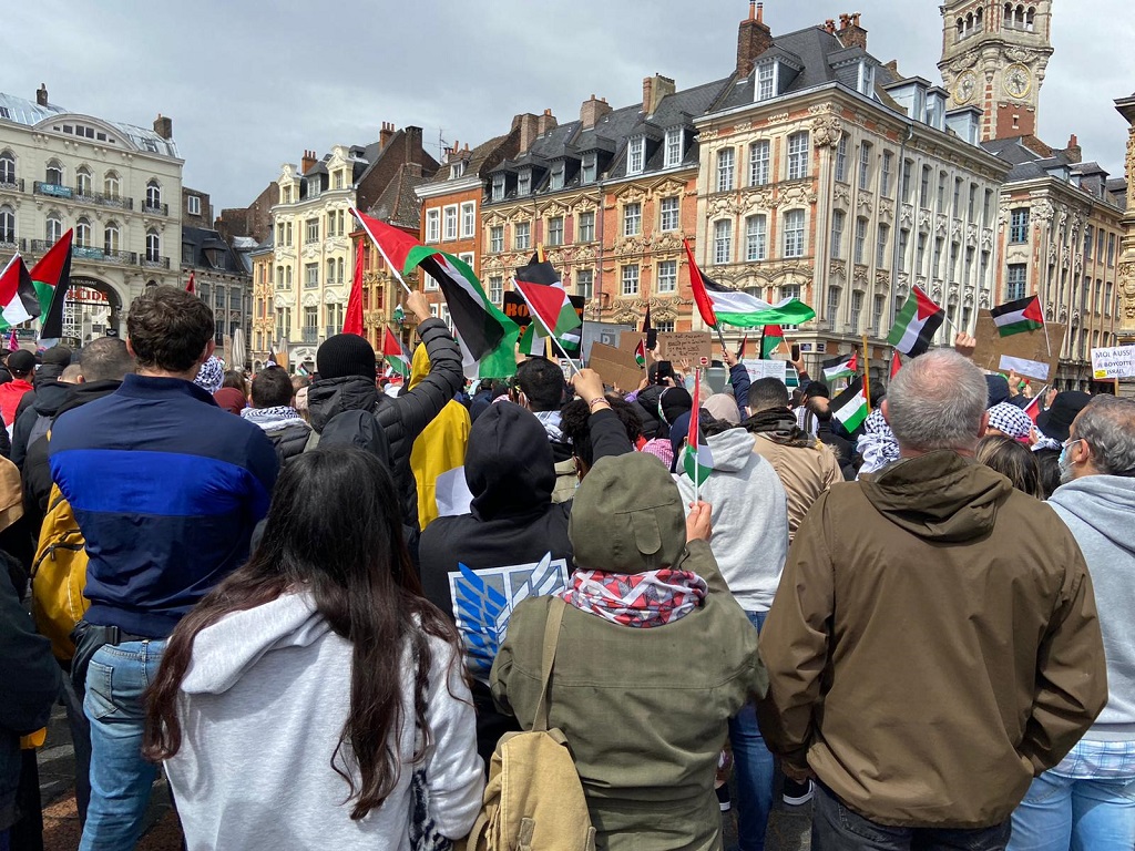 france paris barbes manifestation Palestine