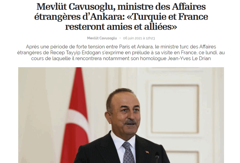 Mevlut Cavusoglu visite France