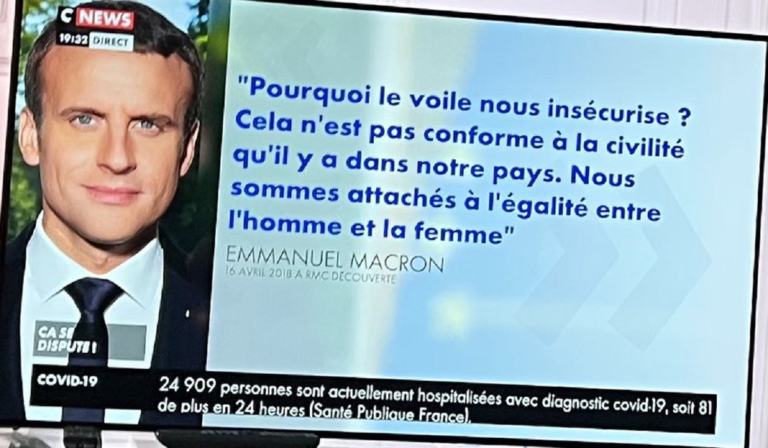 macron voile sécurité